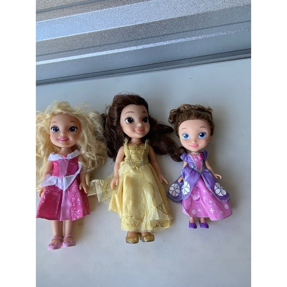 Disney Princess Toddler Dolls Lot 3 Sleeping Beauty Aurora Belle Sofia